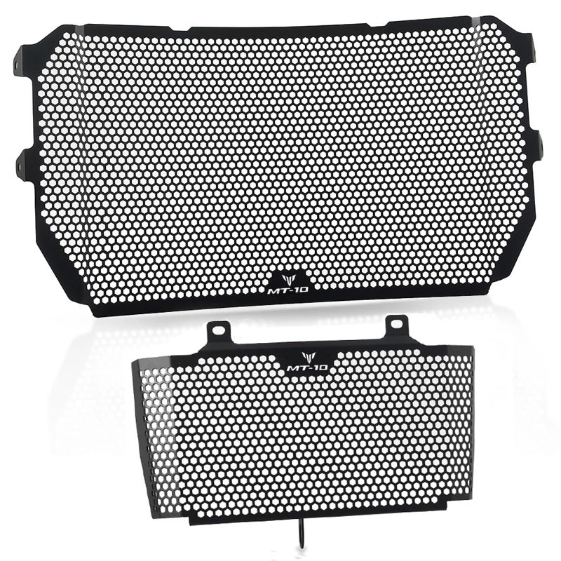 FREAXLL for MT-10 SP 2016-2025 Motorcycle Radiator Guard & Oil Guard Kit for YAM&-AHA MT10 SP FZ10 FZ-10 2016 2017 2018 2019 2020 2021 2022 2023 2024 2025 - Black - Image 2